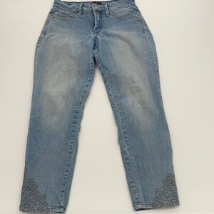 NYDJ Not  Your Daughters mom Jeans embroidered